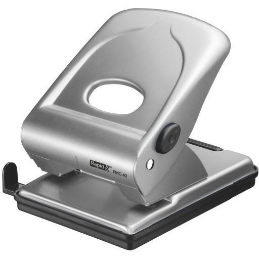 Dziurkacz FMC40 RAPID srebrny 40 kartek duży metalowy 21835602