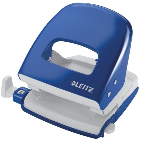 Dziurkacz 5008 LEITZ granatowy 30 kartek duży metalowy 50080035