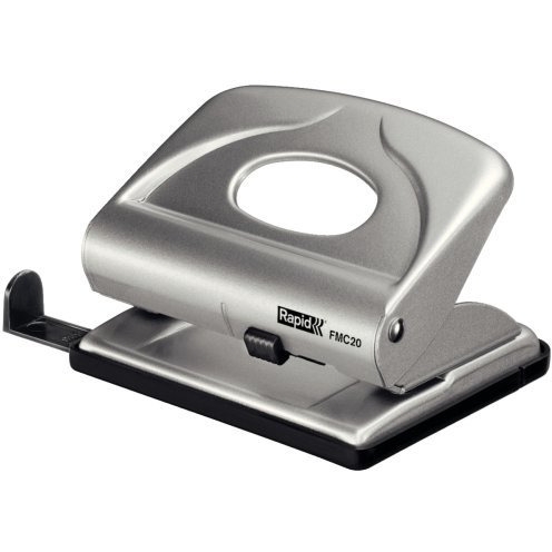Dziurkacz mały metalowy FMC20 RAPID srebrny 20 kartek 21835402