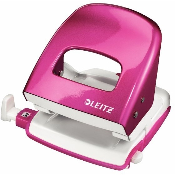 Dziurkacz 5008 LEITZ WOW metaliczny różowy 30k duży metalowy 50081023