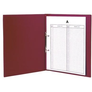 Teczka do akt osobowych 2 ringi Bordo TD-12-06 BIURFOL