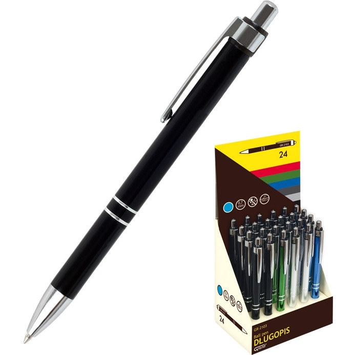 Długopis automatyczny GR-2103 GRAND metalowa obudowa wkł.typ.ZENITH