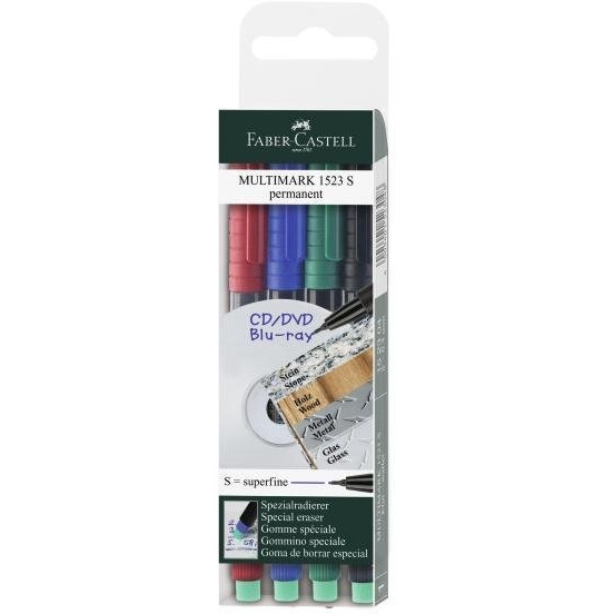 Foliopis S 0.4 152304 4kol/kpl FABER CASTELL z gum.