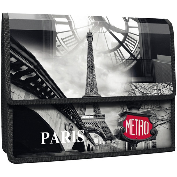 Teczka z klapką na rzepy A4 PP PARIS Panta Plast 0410-0066-33