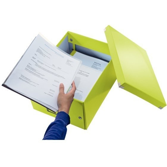 Pudło LEITZ C&S uniwersalne średnie WOW zielone 60440054/60440064