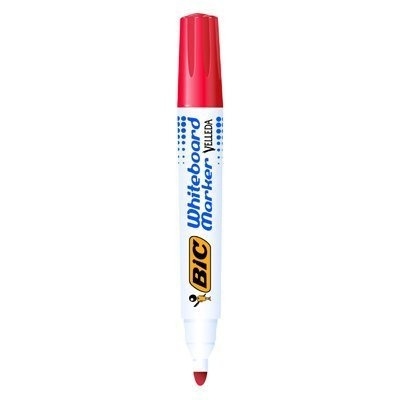 Marker VELLEDA 1701 suchościeralny czerwony BIC ECO okrągła końcówka 904939