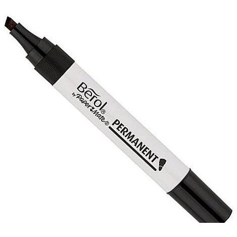 Marker permanentny ścięty czarny BEROL by PAPER MATE