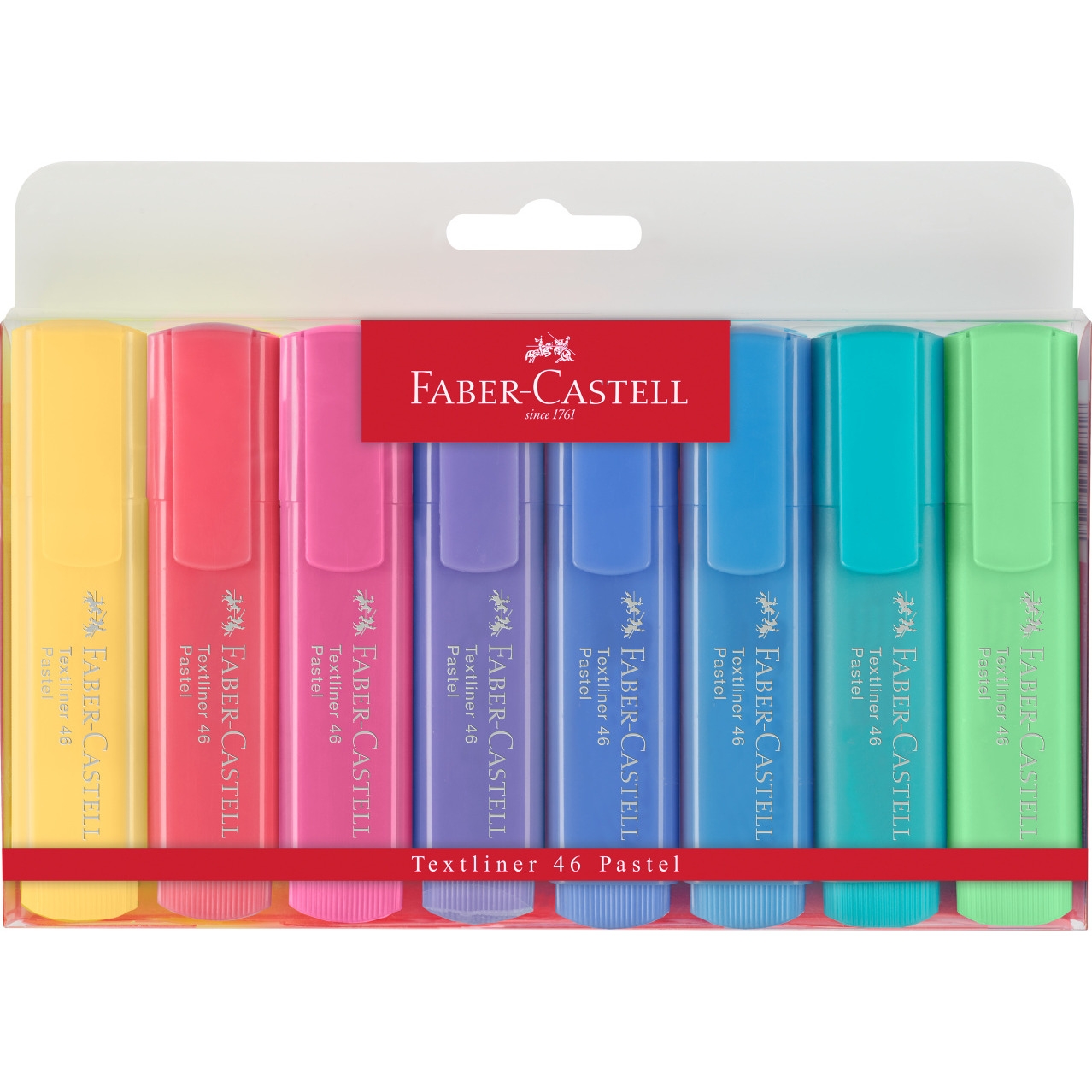 Zakreślacz 1546 pastelowe w etui 8sztuk 154609 FC FABER-CASTELL