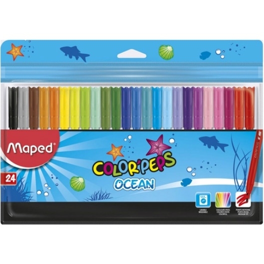 Flamastry COLORPEPS OCEAN 24 kolorów ETUI 845722 MAPED