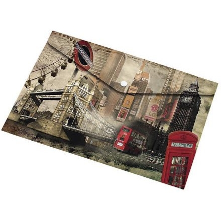 Teczka kopertowa na napy z nadrukiem A5 PP LONDON 0410-0069-34 PANTA PLAS