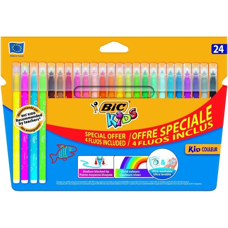 Flamastry 20+4fluo KID COULEUR 921360 BIC
