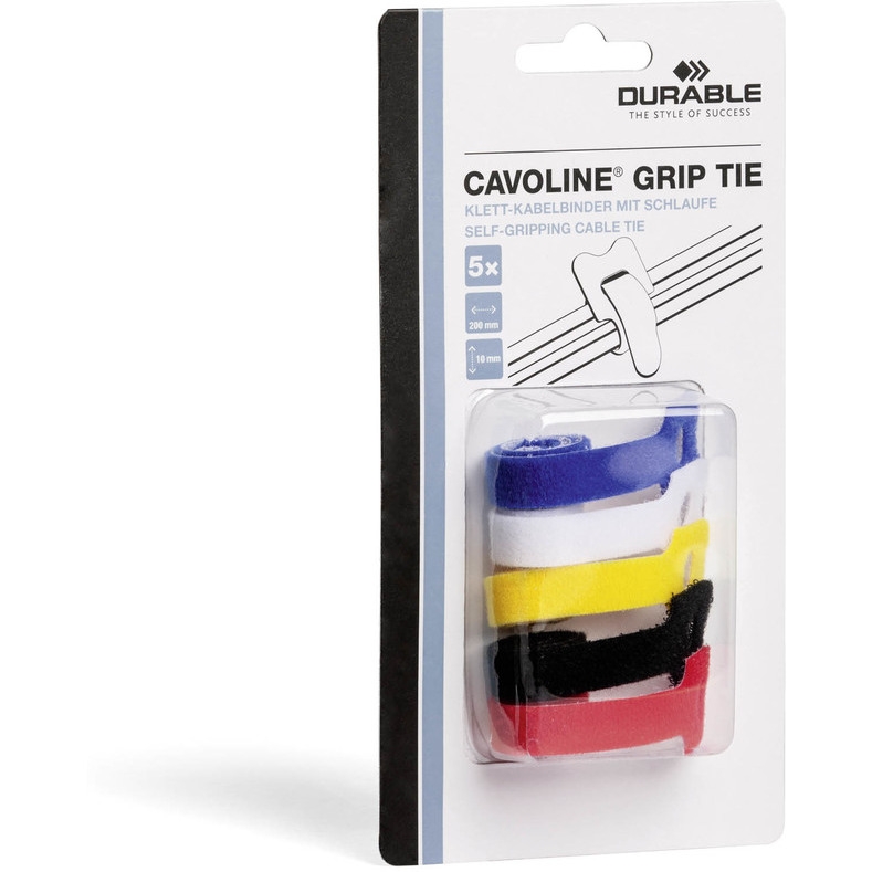 Opaska rzep do spinania kabli CAVOLINE GRIP TIE 200x10 mm, 503600 DURABLE