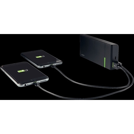 Przenośna ładowarka LEITZ Complete 10400 mAh 2 złącza USB 63130095