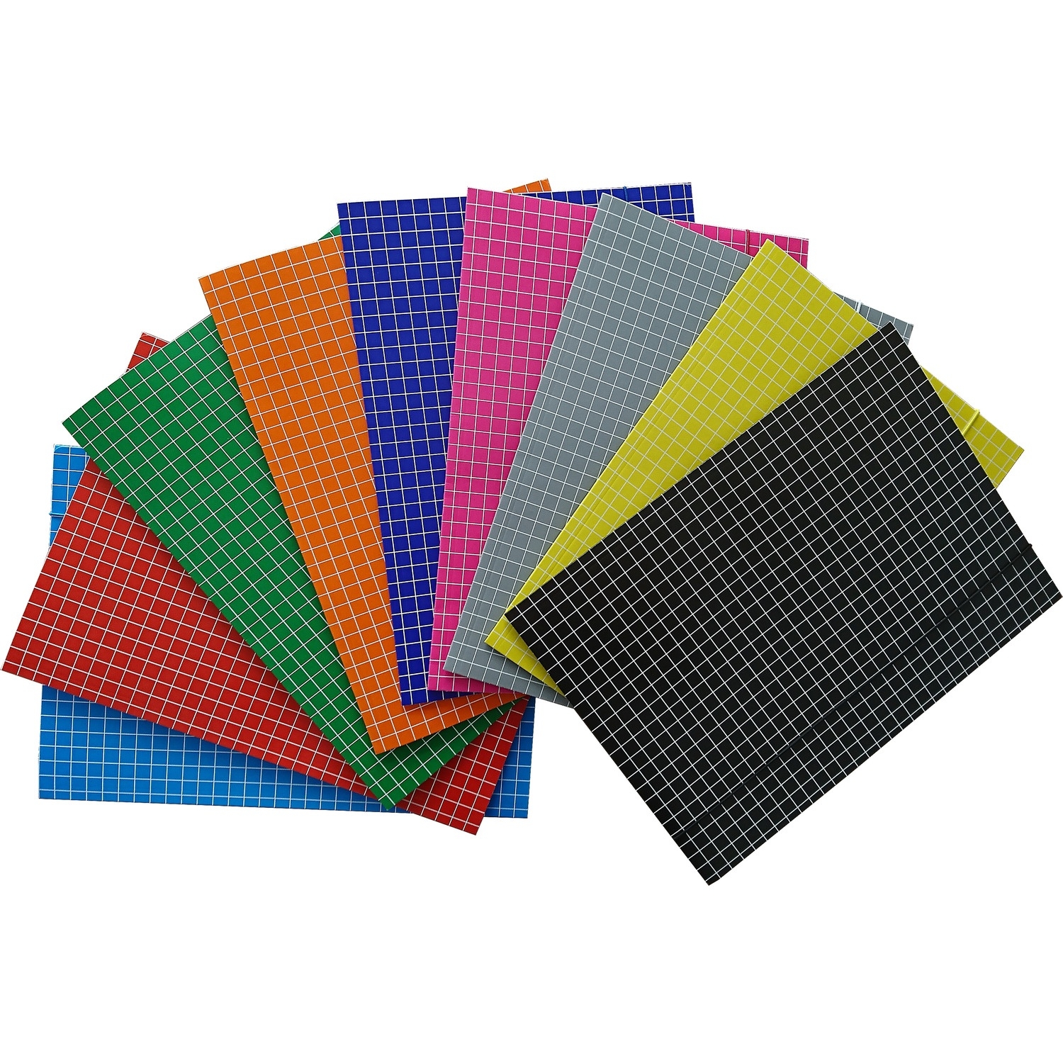 Teczka z gumką DATURA/NATUNA A4 (10szt) kratka szara 320g