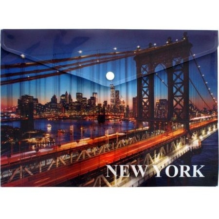 Teczka koper. A4 PP NEW YORK na zatrzask nadr 0410-0062-38 PANTA PLAST