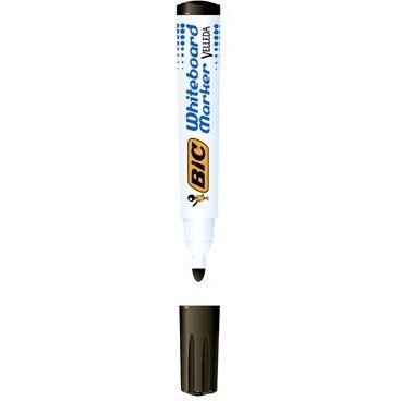 Marker VELLEDA 1701 suchościeralny czarny BIC ECO okrągła końcówka 904937