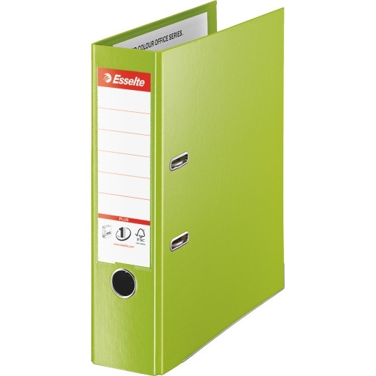 Segregator A4/80mm zielony ESSELTE PLUS VIVIDA No.1 81186