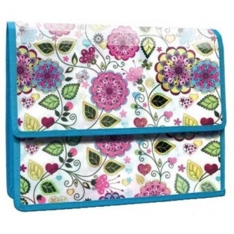 Teczka z klapką na rzep A4 PP z nadr FLOWERS 0410-0066-40 PANTA PLAST