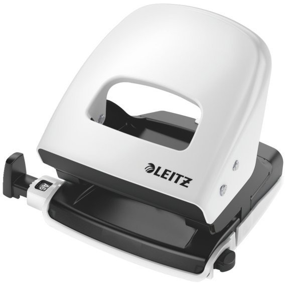 Dziurkacz 5008 LEITZ WOW biały perłowy 30 kartek duży metalowy 50081001