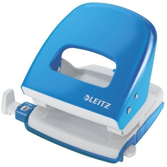 Dziurkacz 5008 LEITZ jasnoniebieski 30 kartek duży metalowy 50080030