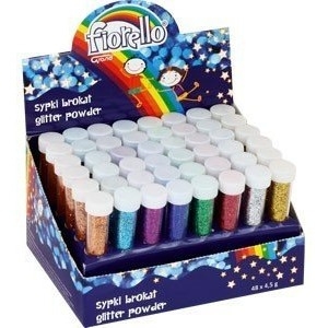 Brokat sypki FIORELLO GR-B5D48(48szt)6x8 kolorów x 4.5g fiolki 170-2236