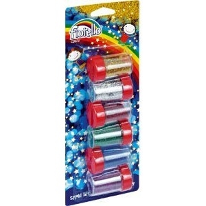 Brokat sypki FIORELLO GR-B6B61 6 kolorów x 6g w solniczce 170-2239
