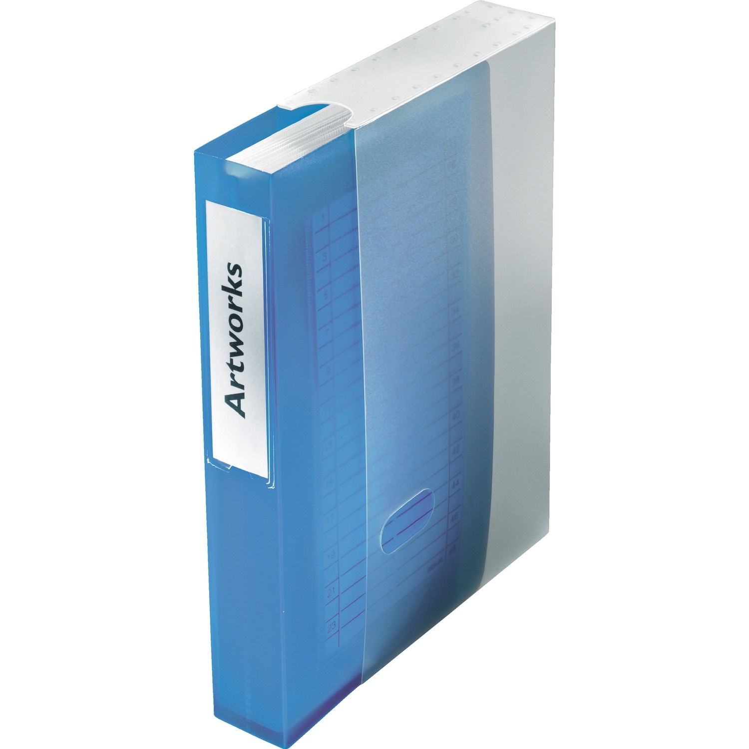 Segregator ringowy na 48 płyt CD/DVD niebieski 67083 ESSELTE