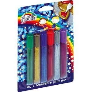 Klej brokatowy FIORELLO GR-BK13 6 kolorów x13ml 170-2232