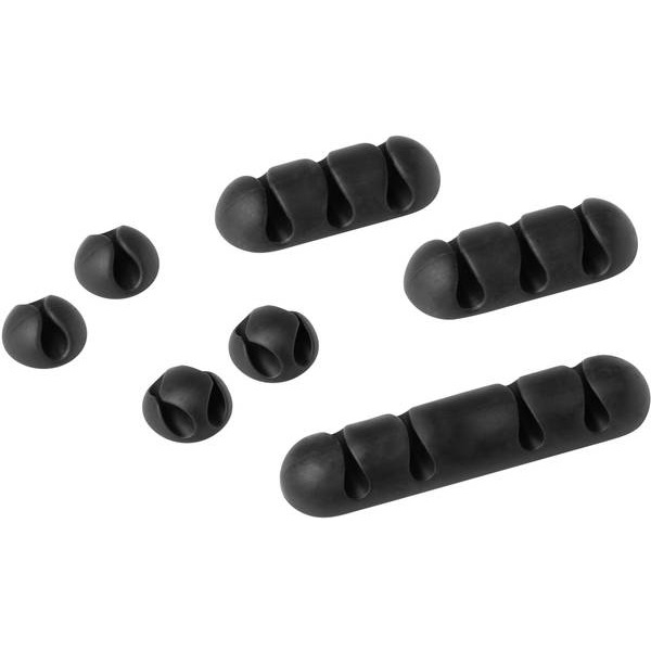 Samoprzylepne klipsy na 1 kabel CAVOLINE CLIP MIX , różne rodzaje w zestawie, 504137 DURABLE