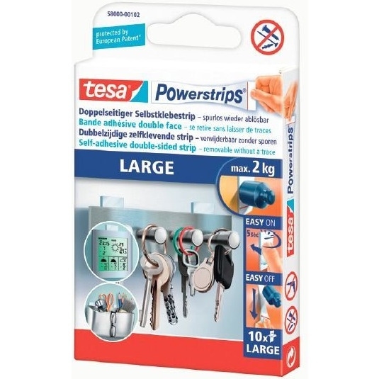 Plastry samop. 8szt.+Haczyki 5szt.TESA POWERSTRIPS Deco 58900-00017-0
