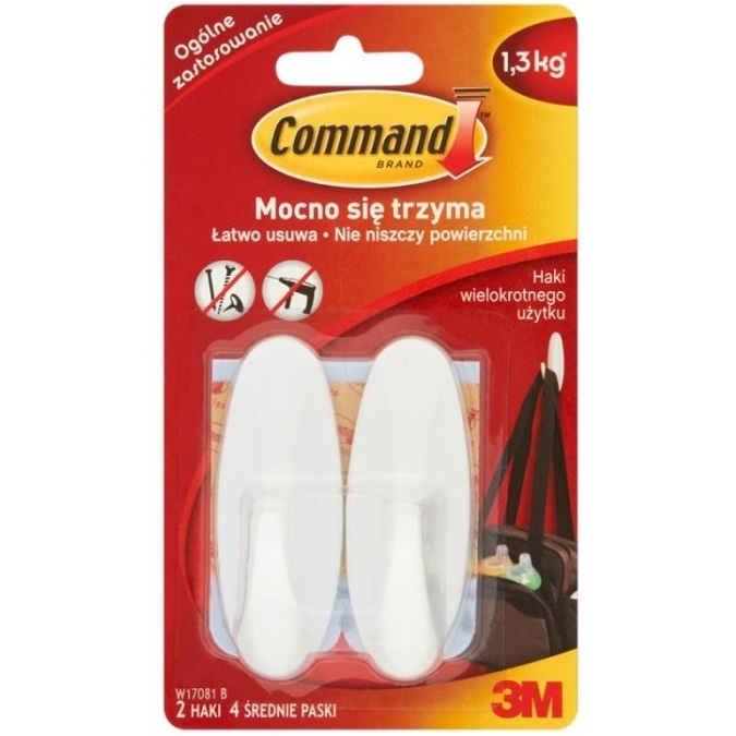 Haki COMMAND wielokrotnego użytku wodoodporne 3M-XA004837606 W17081PL