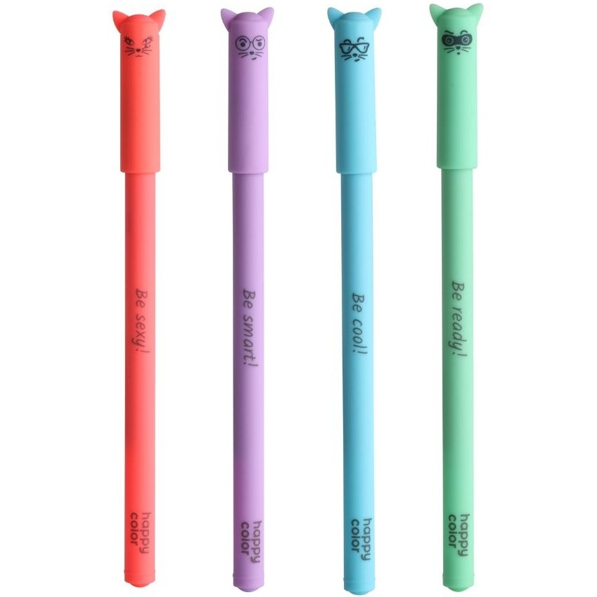 Długopis Feeling CATS, 0.5 mm, niebieski, Happy color HA AGP10872-3