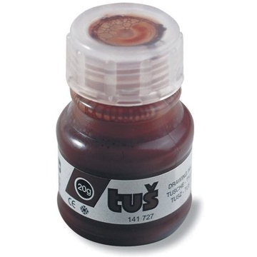 Tusz kreślarski 20g brązowy 141727/1417009 KOH I NOOR