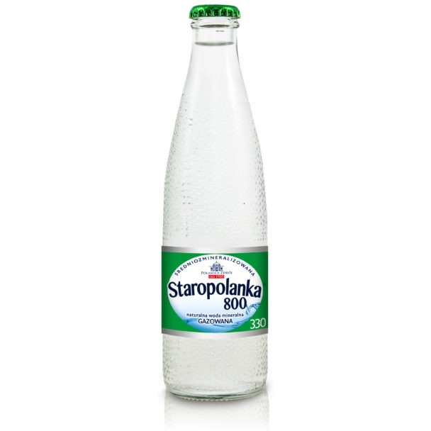 Woda mineralna STAROPOLANKA 0,33l(12)gazowana szkło bezzwrotne