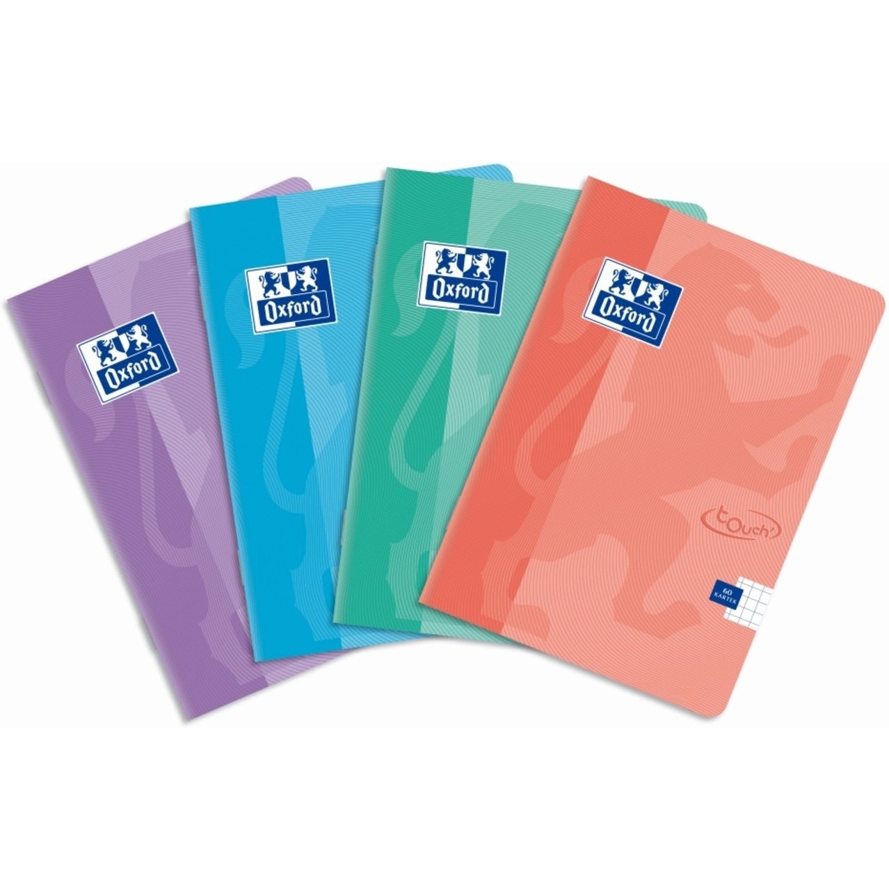 Brulion OXFORD TOUCH szyty A5 90g 96k linia pastelowy 400123216