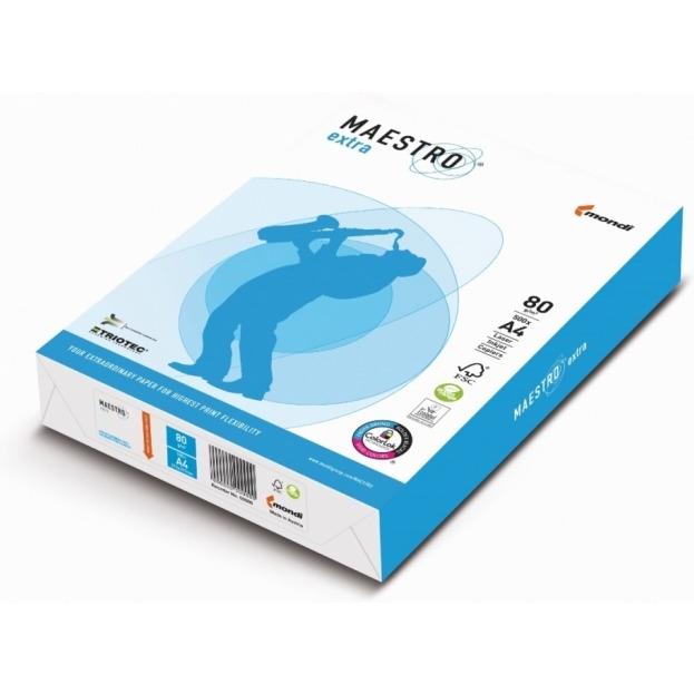 Papier xero A4 80g (5ryz)MAESTRO TRIOTEC EXTRA170 CIE 9457A80