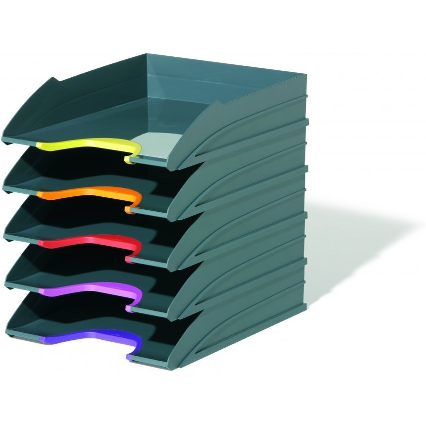 VARICOLOR zestaw 5 tacek na dokumenty Antracyt 770557 DURABLE