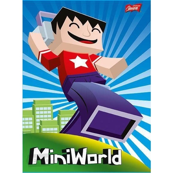 Zeszyt A5 16k kratka L mix chłopięcy laminowany UNIPAP *6960