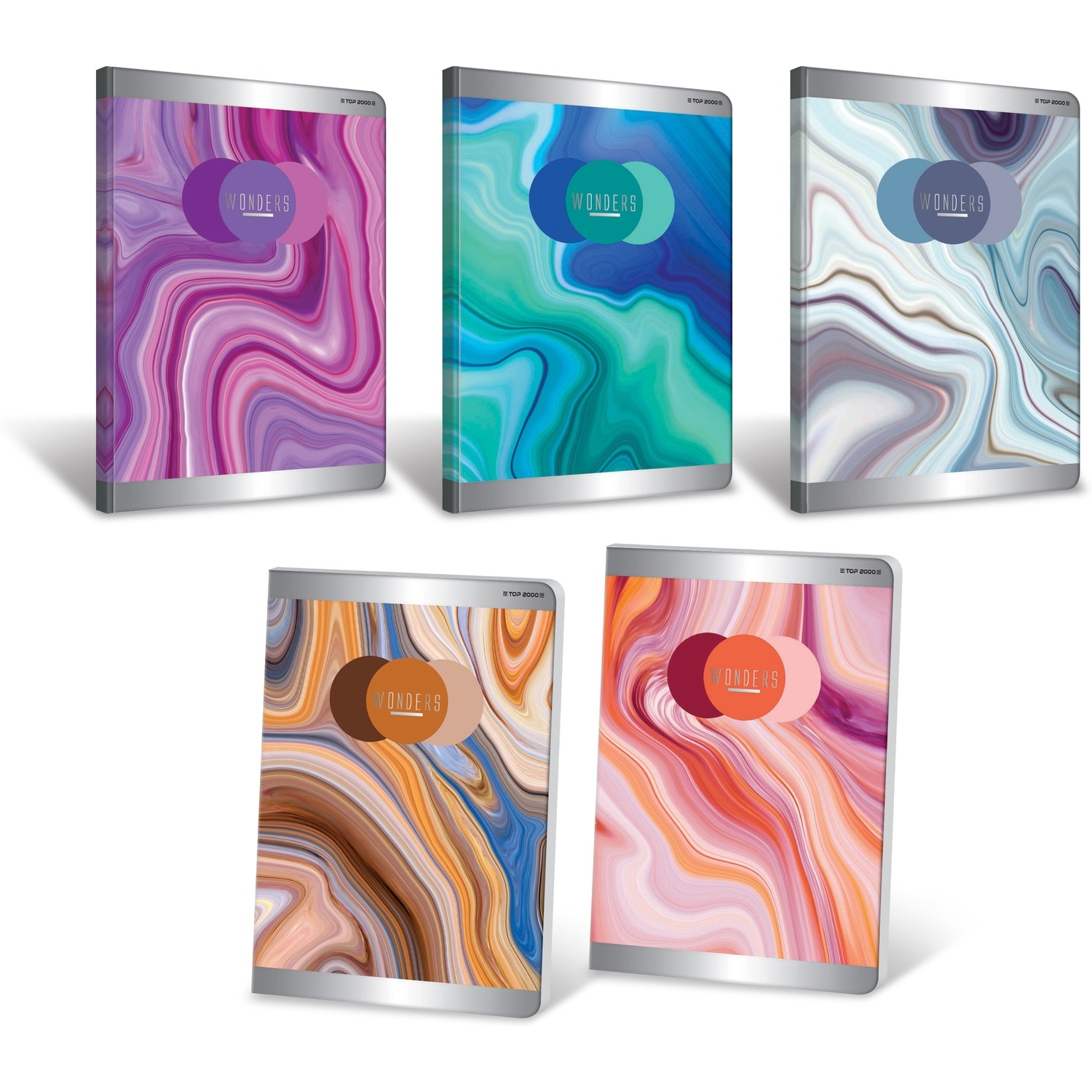 Zeszyt WONDERS A5 80K 70G linia 400114199 TOP2000