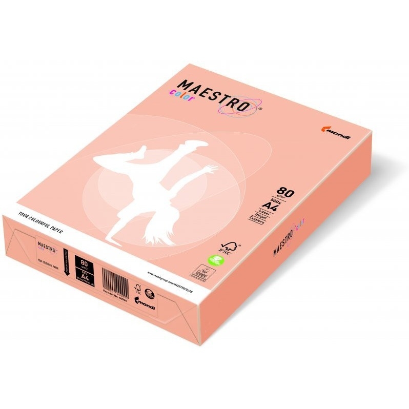 Papier xero MAESTRO COLOR A4 80g SA24 łososiowy