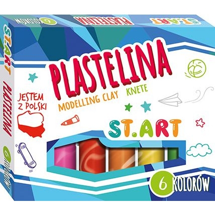 Plastelina ST.ART 6 kolorów 3701 ST.MAJEWSKI