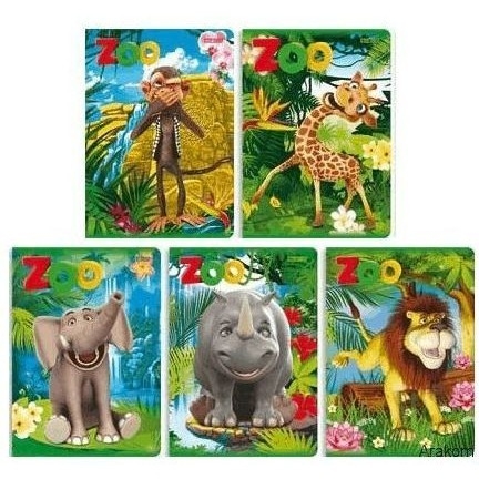 Zeszyt A5 16k gładki UV BABY ANIMALS 60g 400032933 TOP