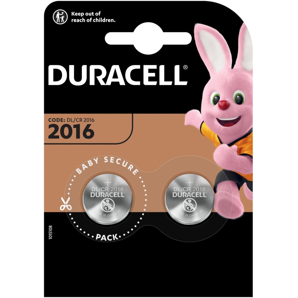 Bateria litowa DURACELL DL2016/CR2016/ECR2016 3V (2szt)