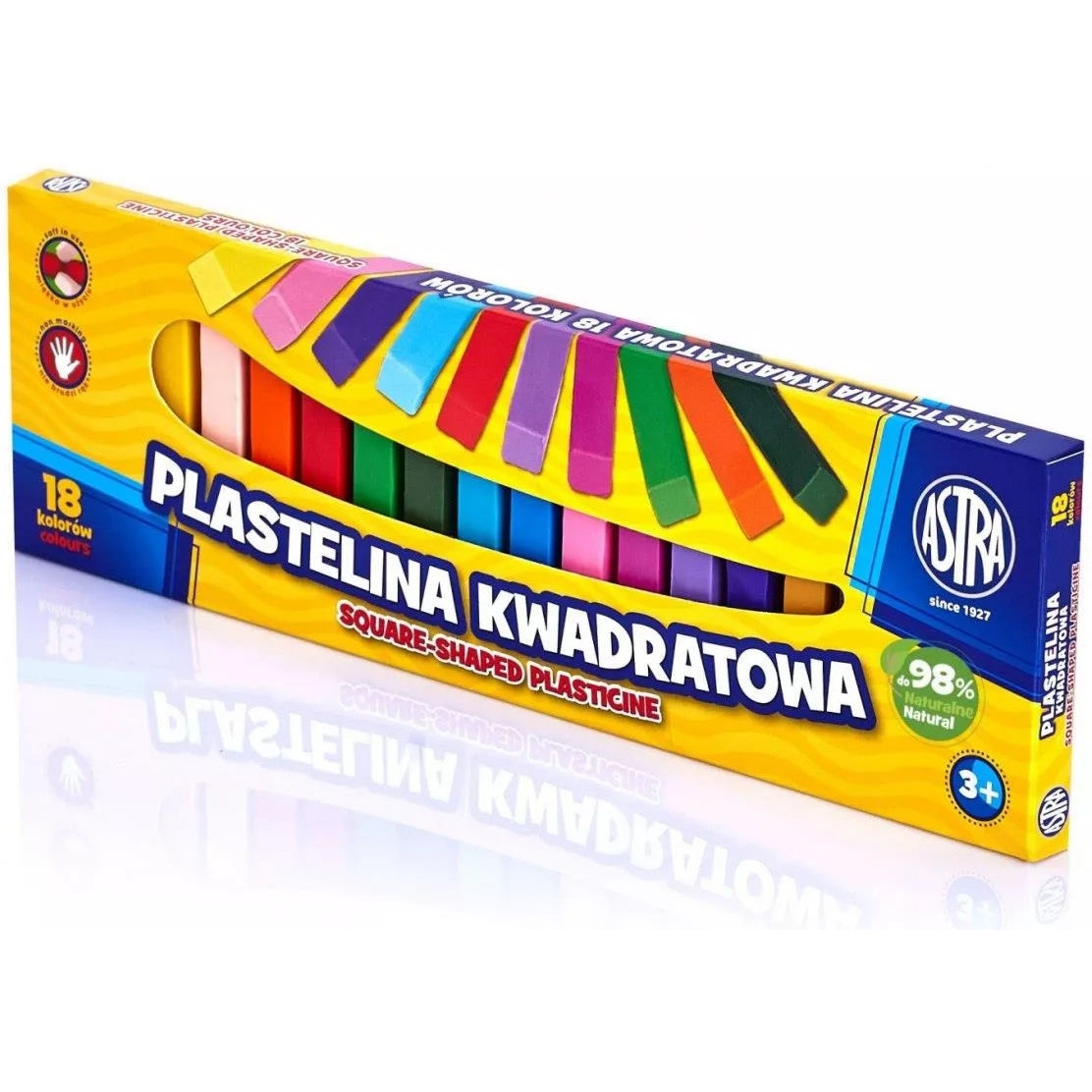 Plastelina Astra kwadratowa 18 kolorów 83814904 ASTRA