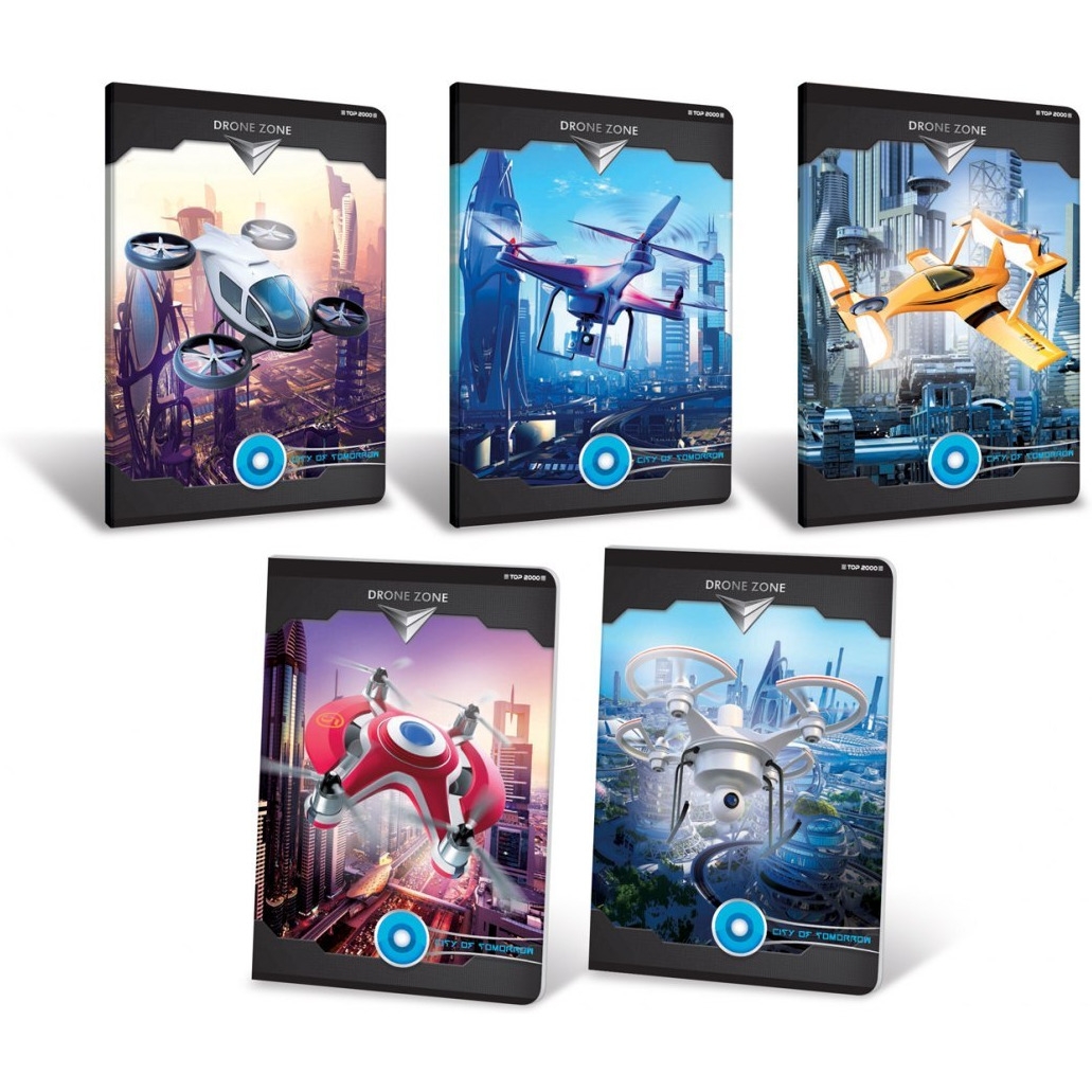 Zeszyt TOP DRONE ZONE A5 70g 32k linia 40011389