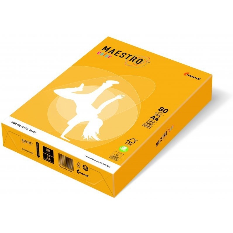 Papier xero A4 80g SY40 żółty słoneczny MAESTRO COLOR