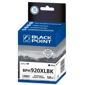 Tusz BLACK POINT (BPH920XLBK) czarny 1900str zamiennik HP (920XL/CD975AE)