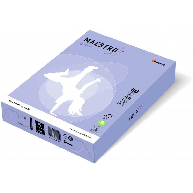 Papier xero MAESTRO COLOR A4 80g LA12 lawenda/ametystowy