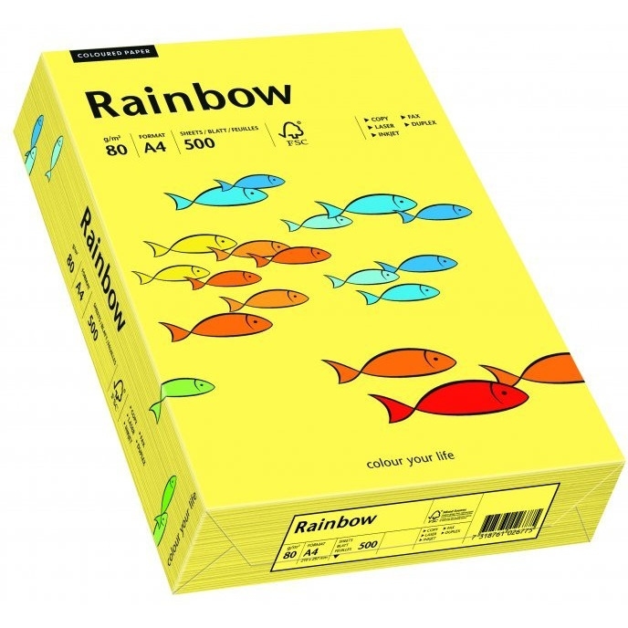 Papier xero kolorowy RAINBOW żółty R16 88042343