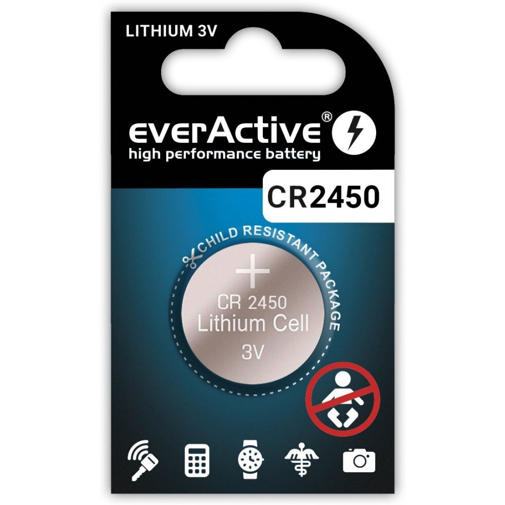 Bateria litowa EVERACTIVE CR2450 blister